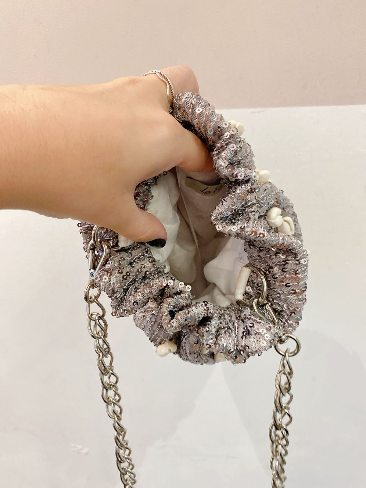 Bolsa saco prata búzios La Piscine