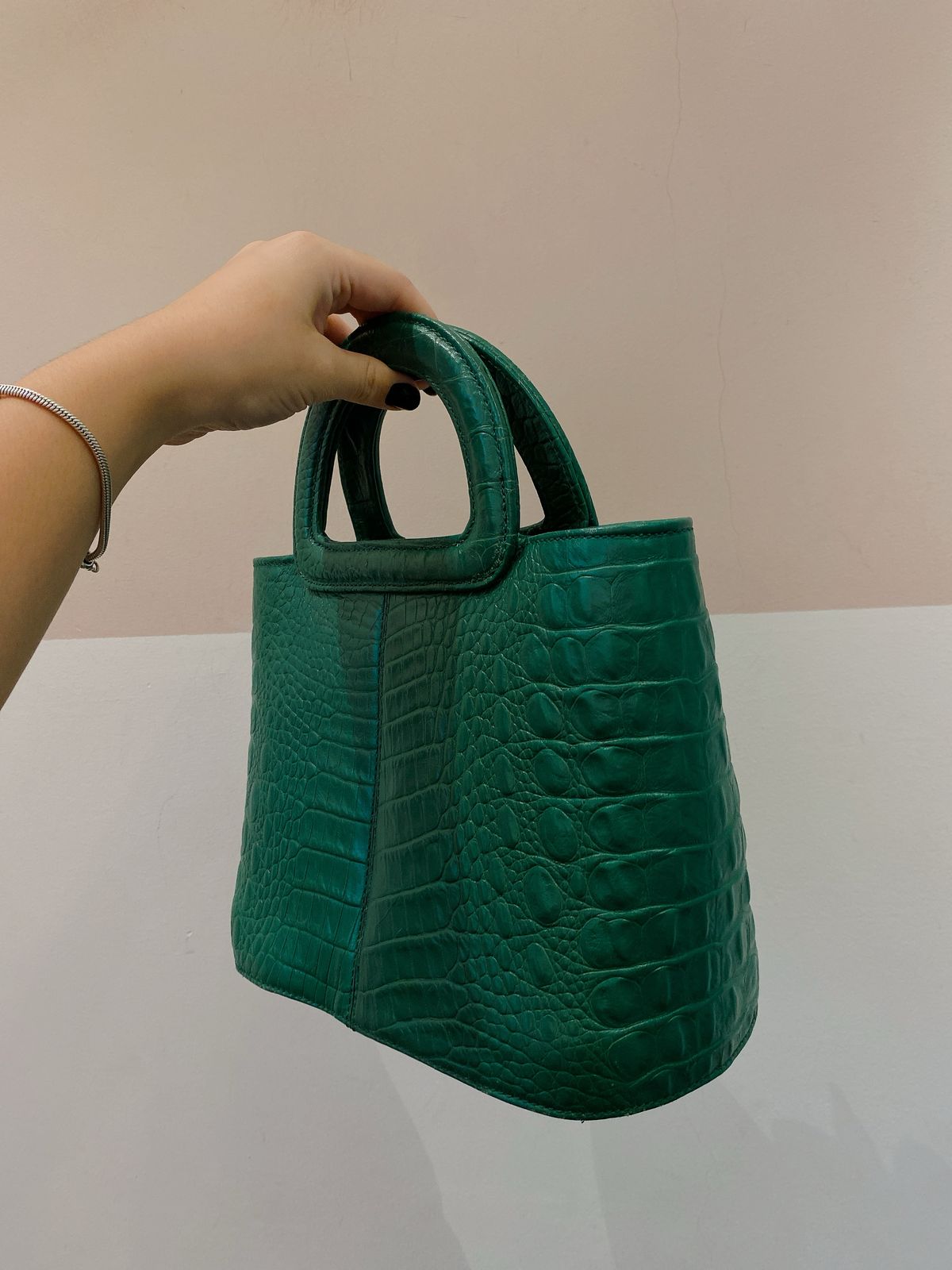 Bolsa verde croco Crizzapi