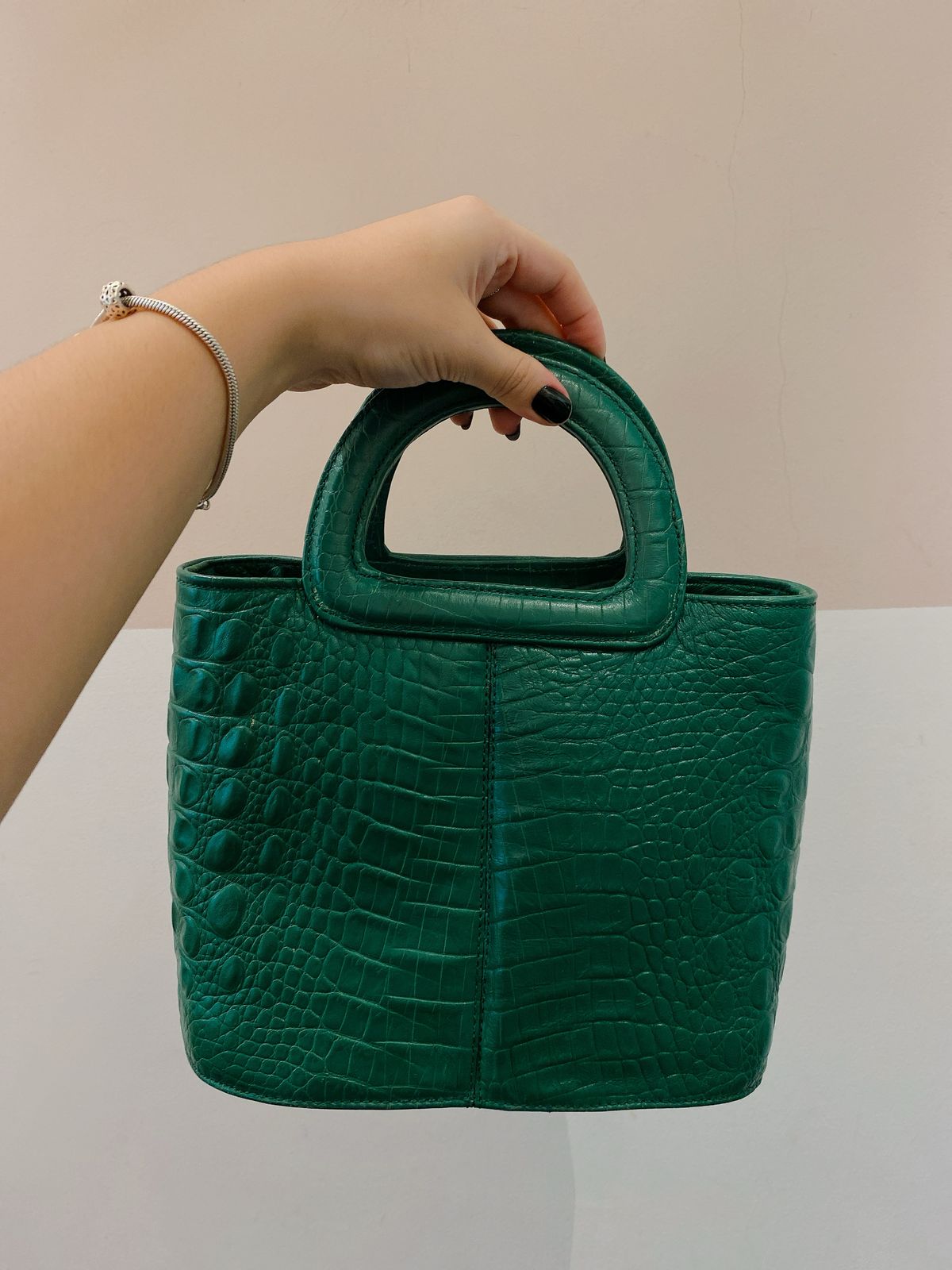 Bolsa verde croco Crizzapi