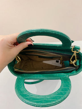 Bolsa verde croco Crizzapi