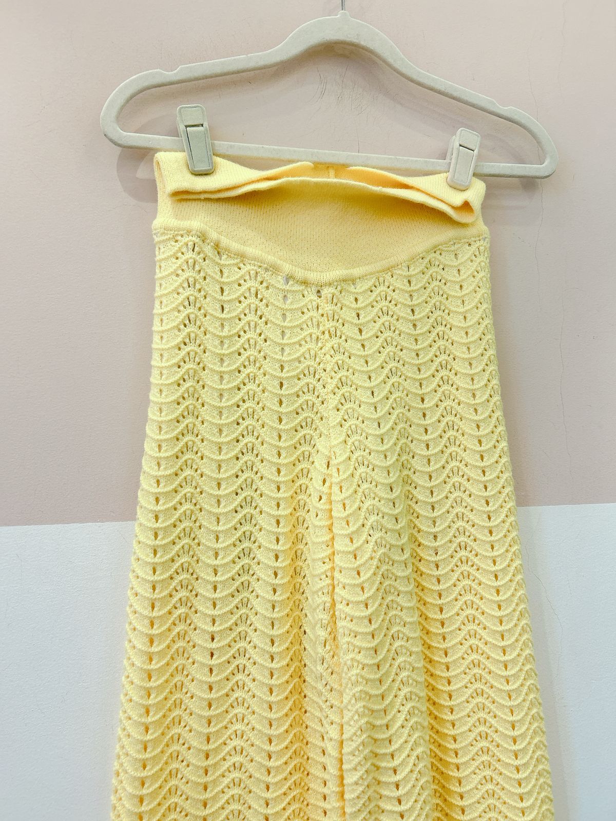 Calça tricot amarela Umore PP