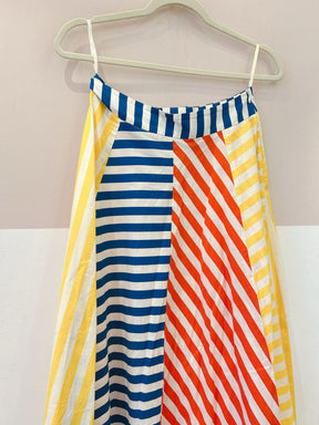 Saia midi listrada Farm P