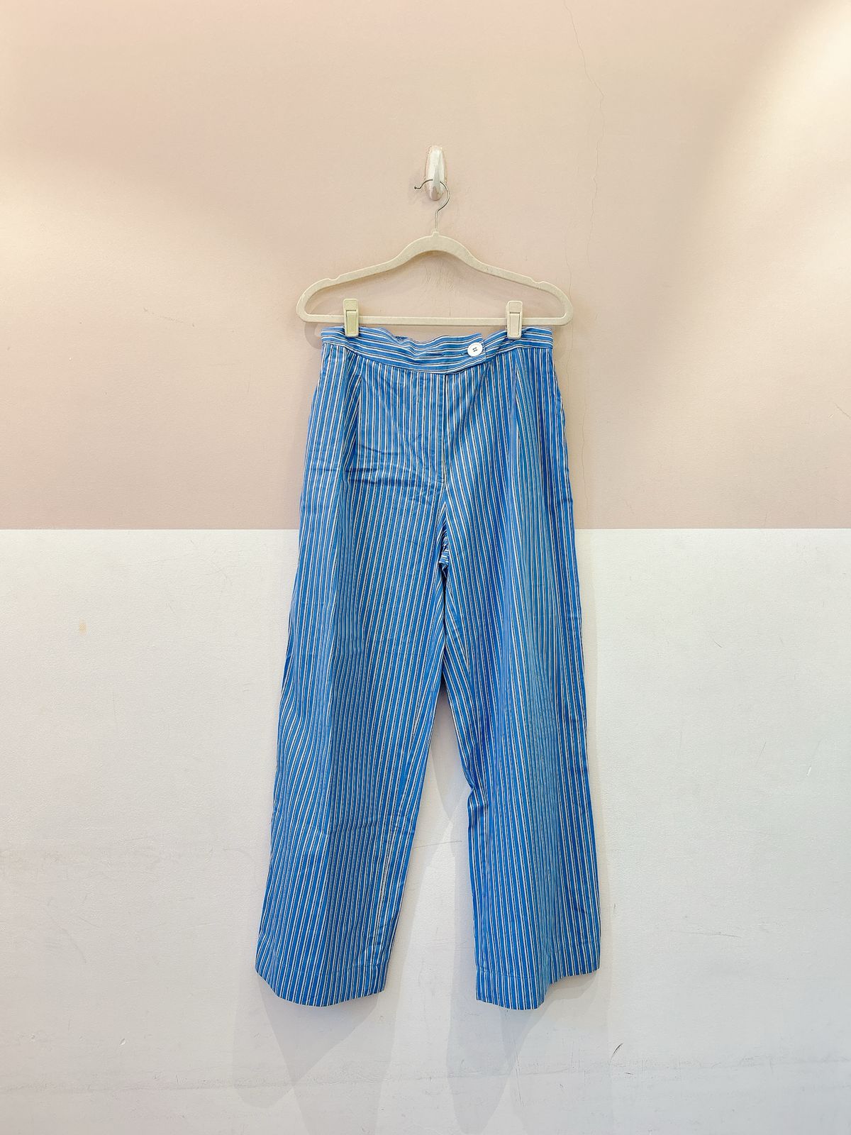 Calça azul listrada Pitta P