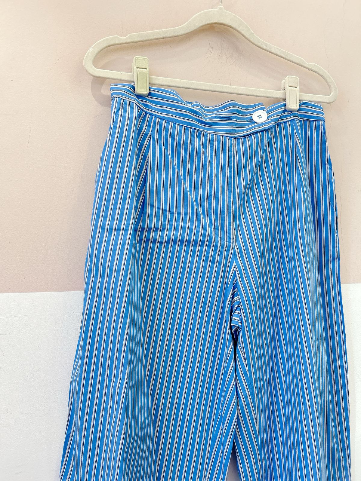 Calça azul listrada Pitta P