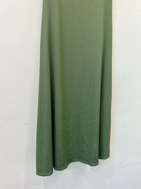 Vestido tomara que caia musgo Pacchi PP