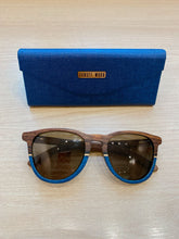 Óculos madeira/azul Sunset Wood