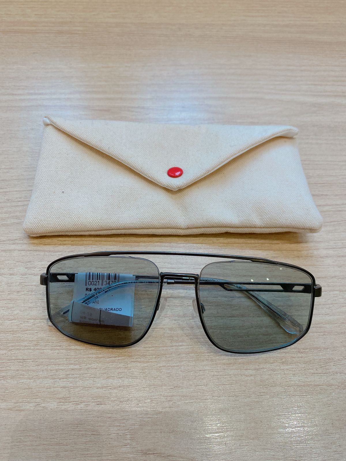 Óculos quadrado Armani