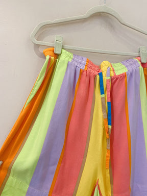 Short listrado colorido Dress To G