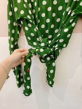 Blusa verde poás Cris Barros 40