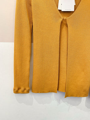 Cardigan mostarda tricot Animale P