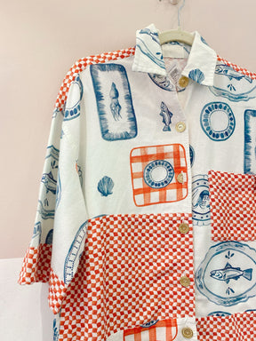 Blusa estampada Anpô M