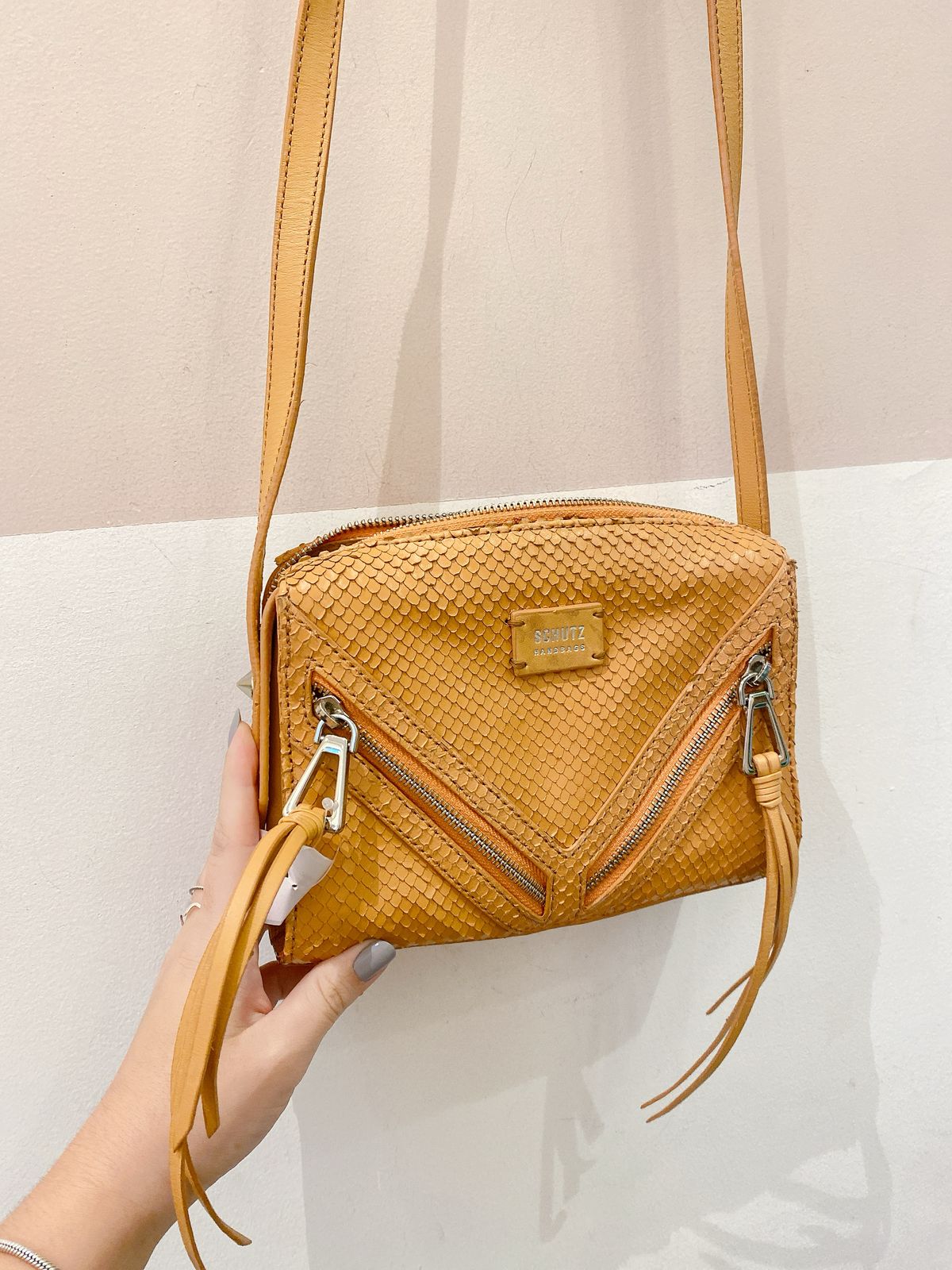 Bolsa tiracolo snake laranja Schutz