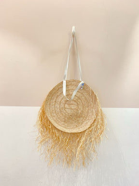 Bolsa redonda palha grande
