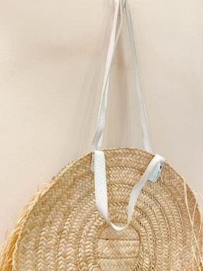 Bolsa redonda palha grande