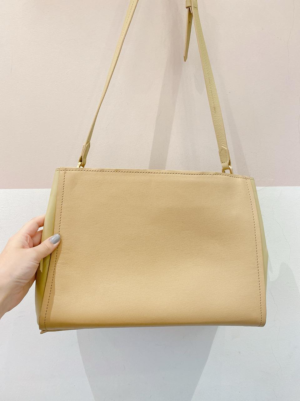 Bolsa couro bege Schutz