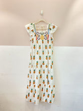 Vestido midi bordado abacaxis Farm P