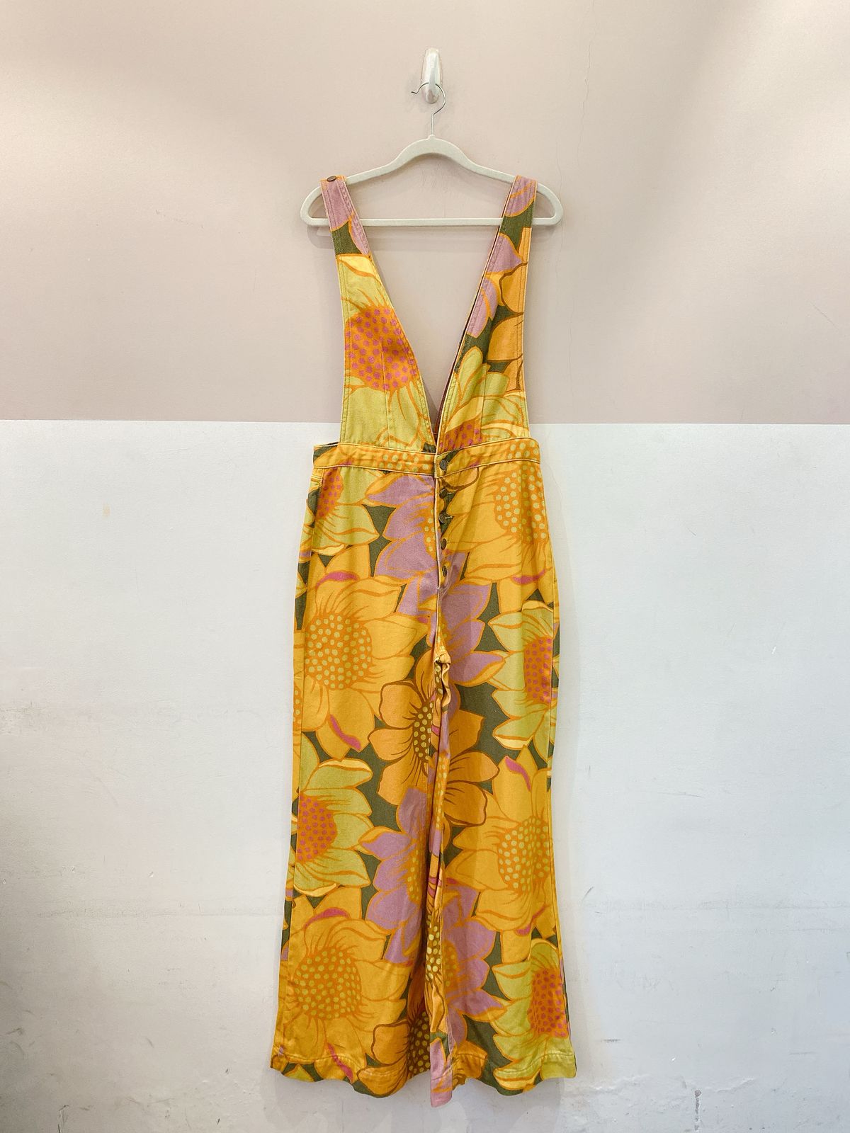 Jardineira sarja estampada Farm 40