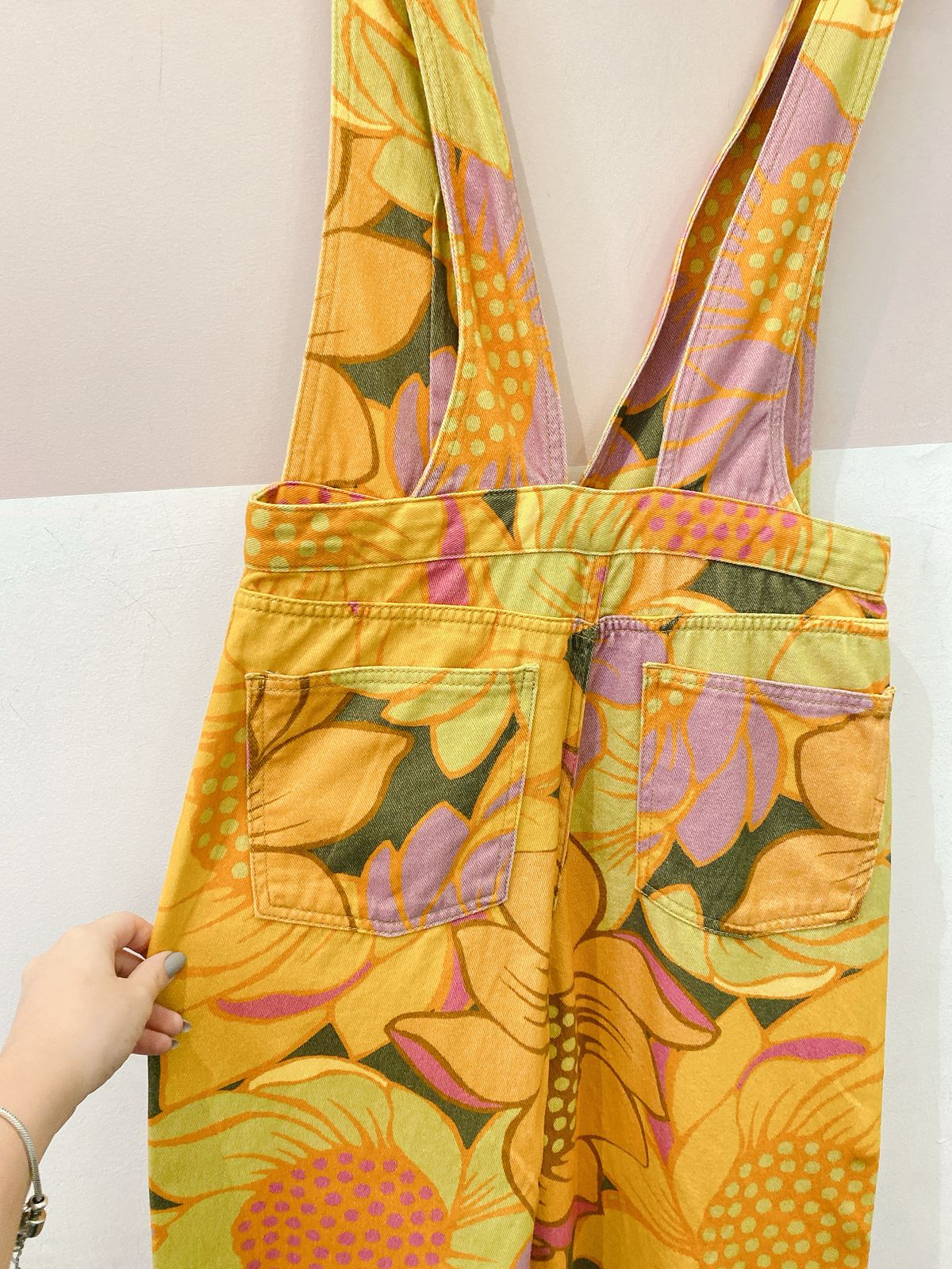 Jardineira sarja estampada Farm 40