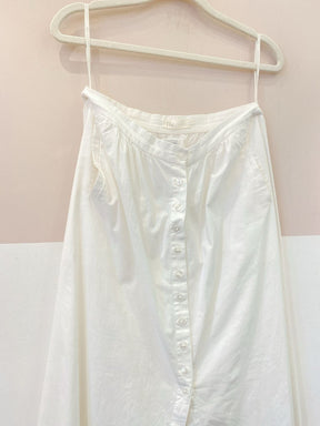 Saia longa branca tricoline BY NV 34