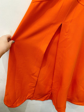 Saia longa coral recortes Skazi P