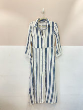 Vestido midi listrado Zara P