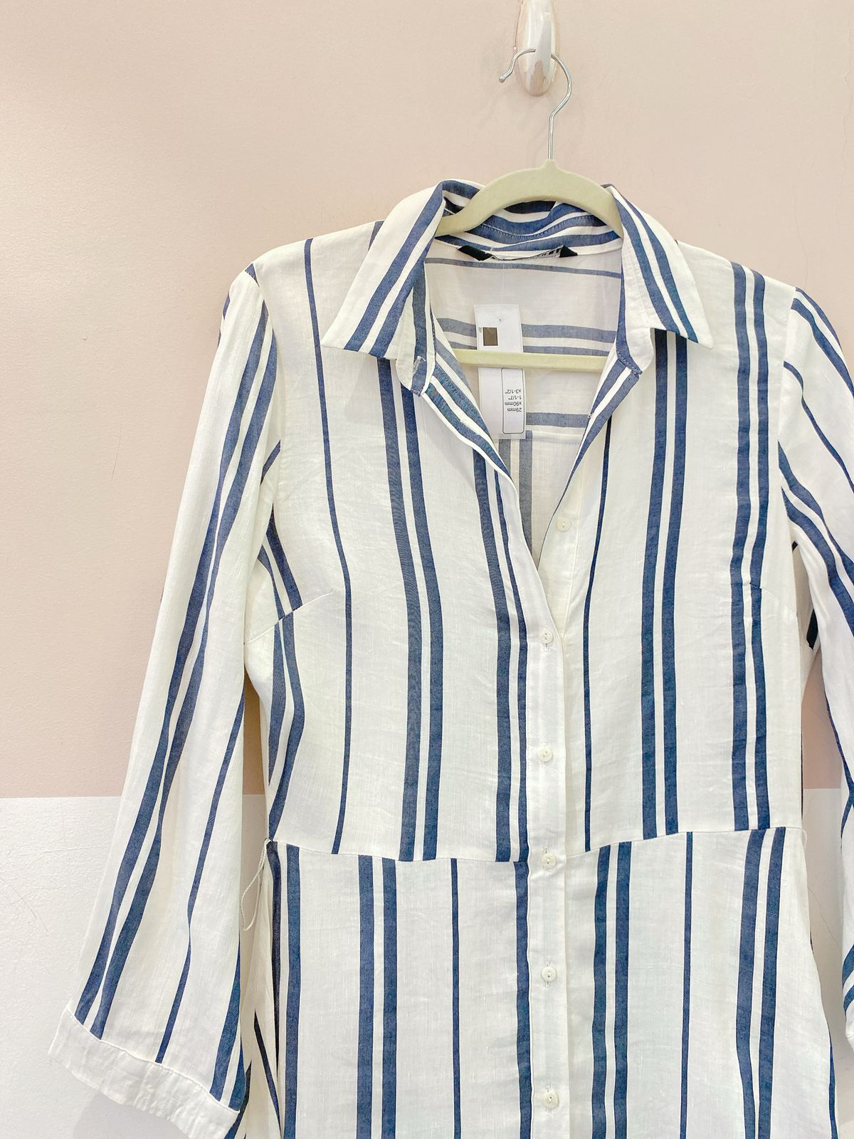 Vestido midi listrado Zara P