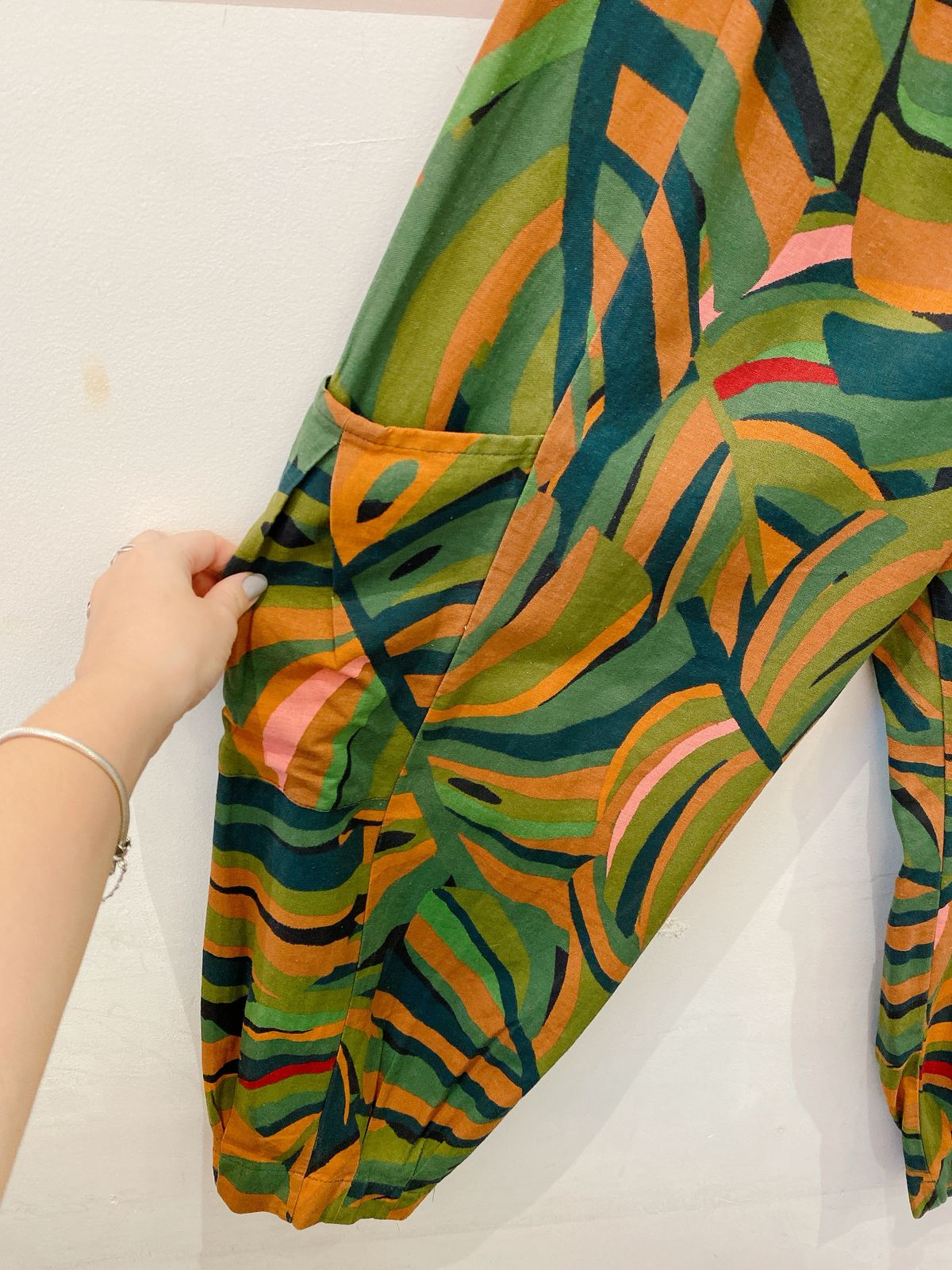 Calça estampada Farm M