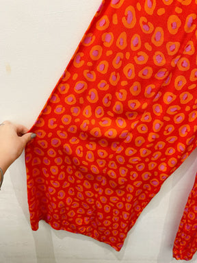 Calça coral onça Farm M