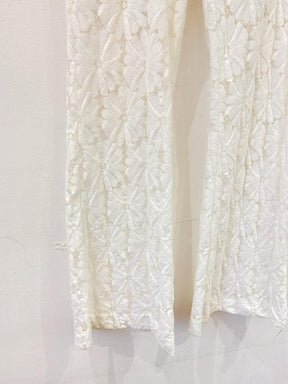 Calça branca renda Farm M