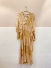 Vestido longo bege renda Zara M