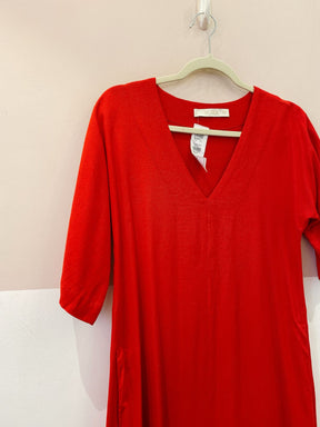 Vestido longo vermelho Pura PP