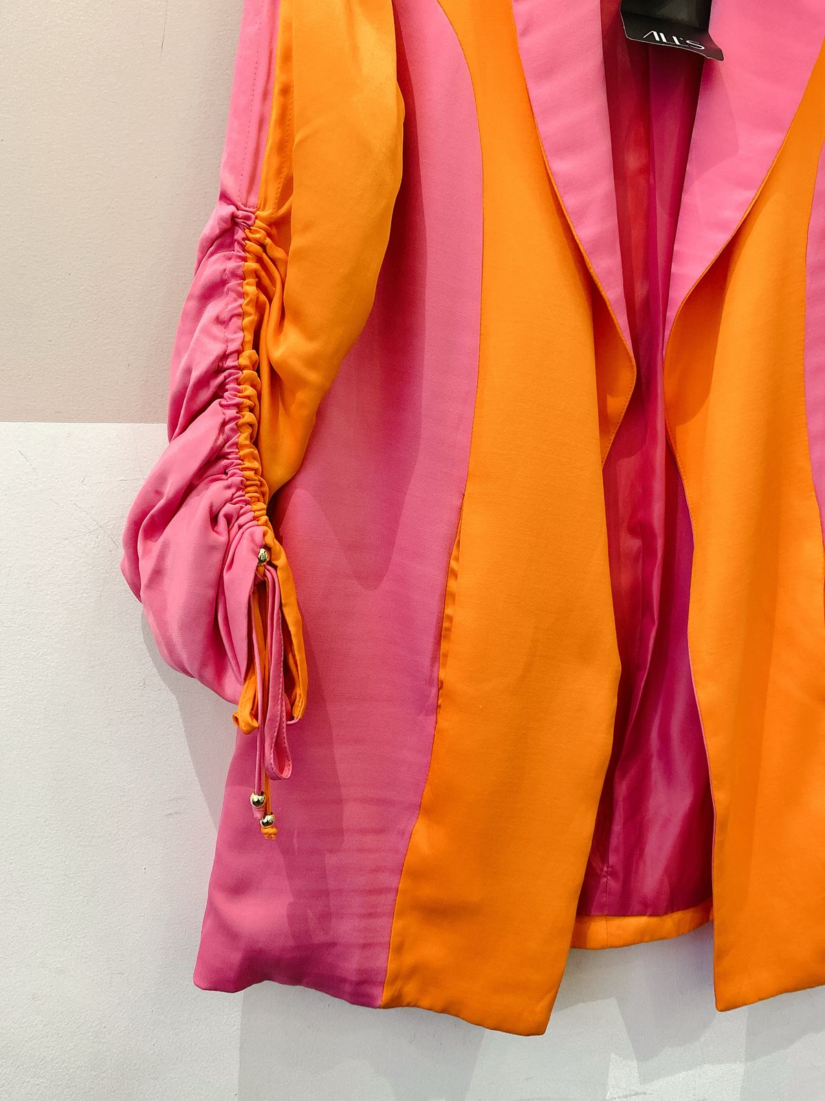 Blazer acetinado bicolor All’s PP