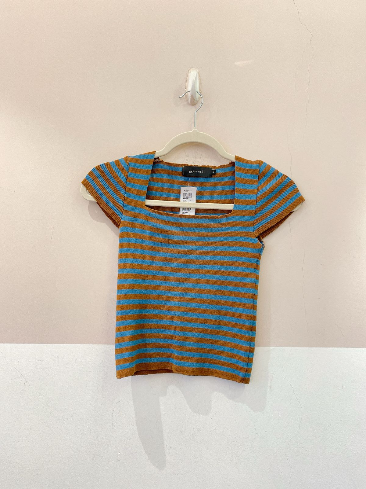 Blusa tricot listrada Maria Filó M