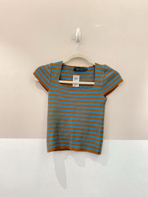 Blusa tricot listrada Maria Filó M