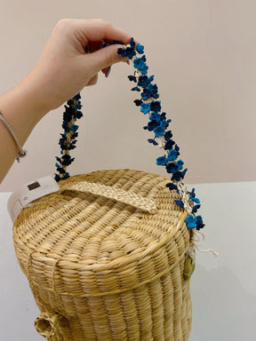 Bolsa redonda palha Nannacay