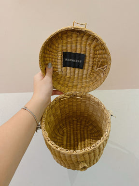 Bolsa redonda palha Nannacay
