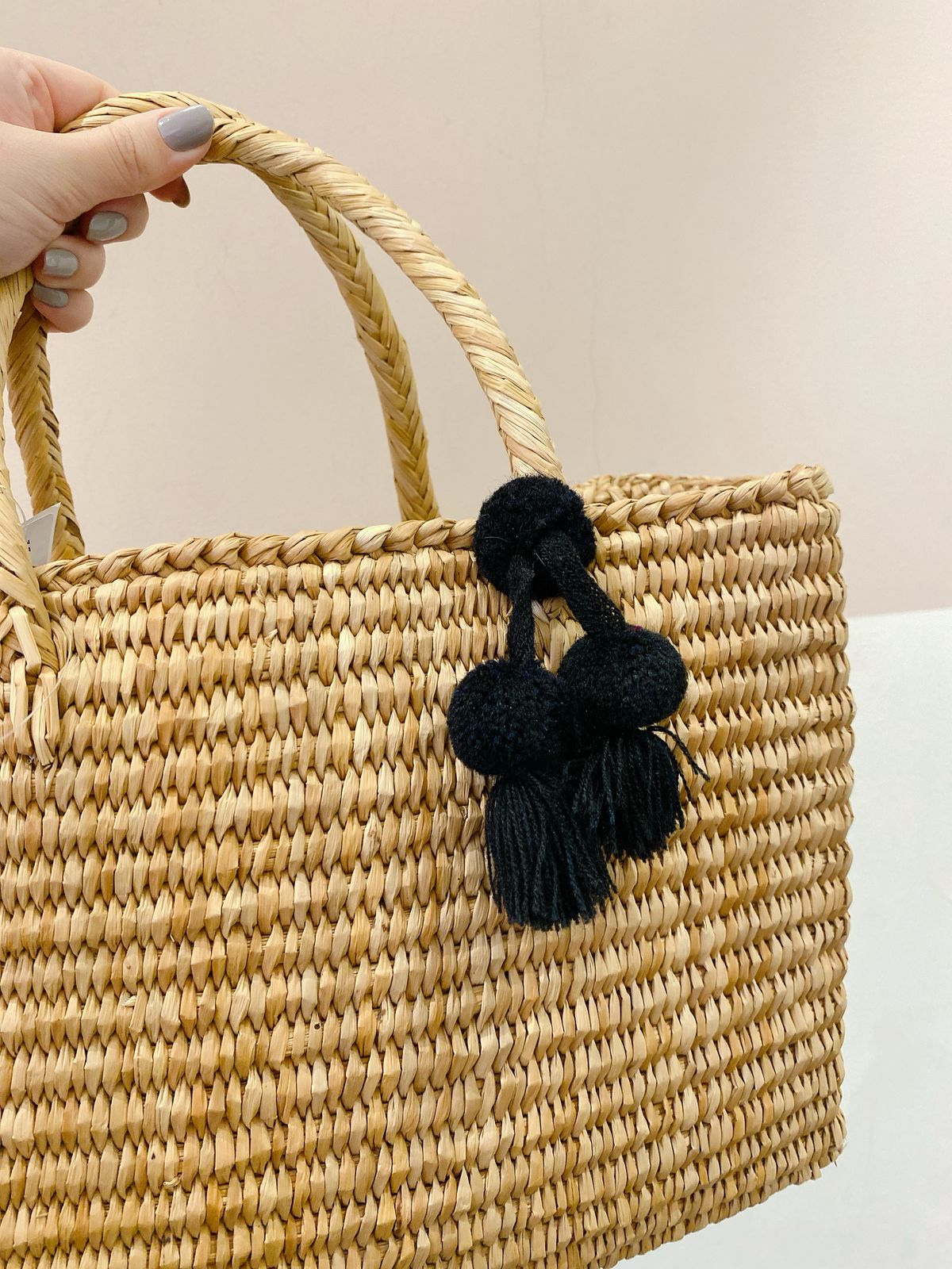 Bolsa palha estruturada Nannacay