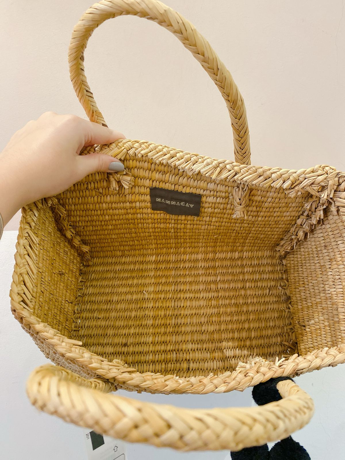 Bolsa palha estruturada Nannacay