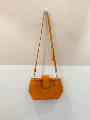 Bolsa laranja couro Corello