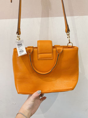 Bolsa laranja couro Corello