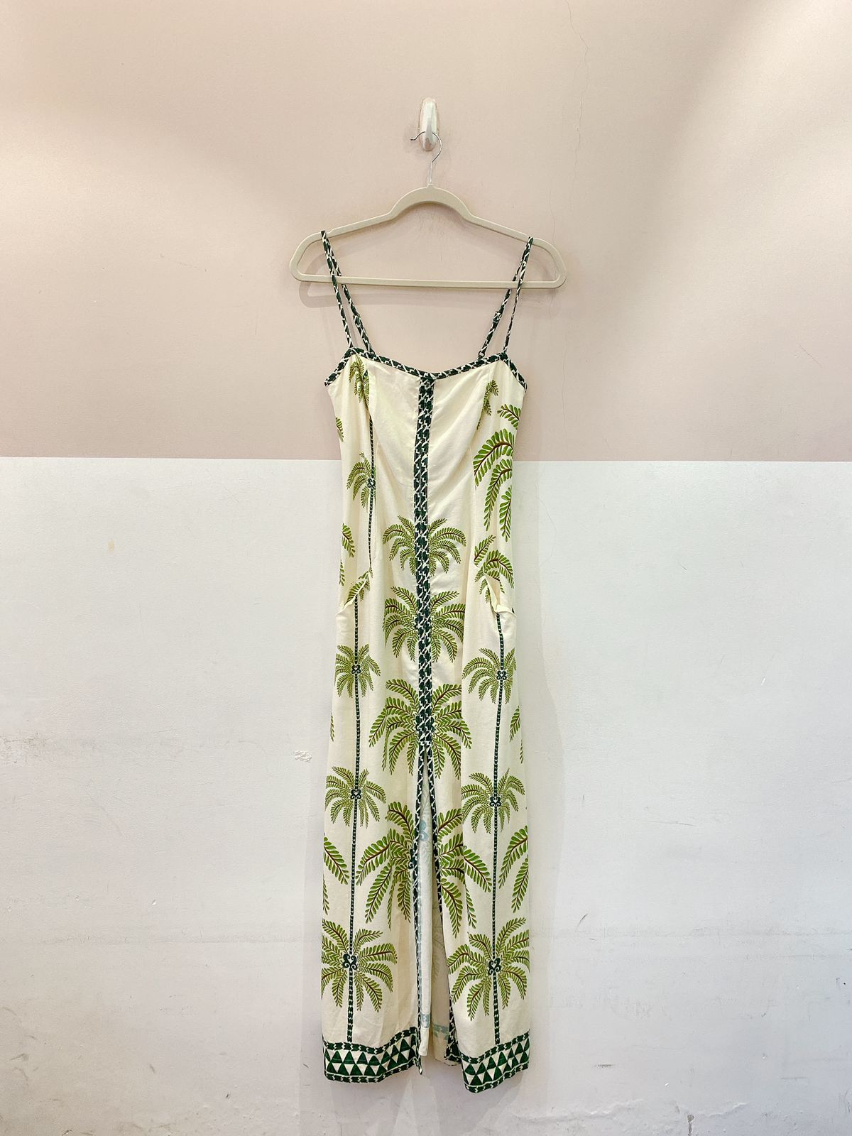 Vestido midi off palmeiras Farm P