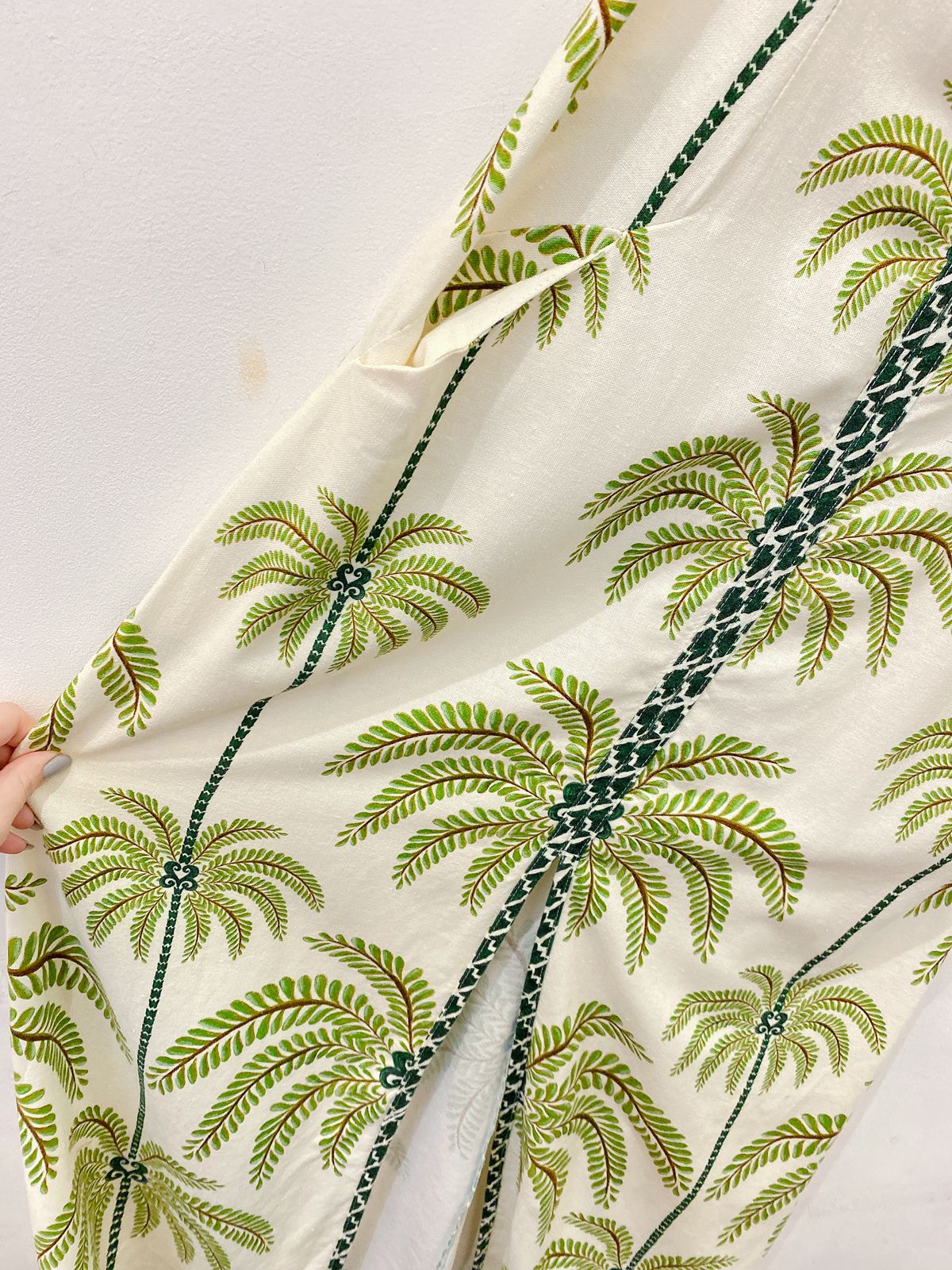 Vestido midi off palmeiras Farm P