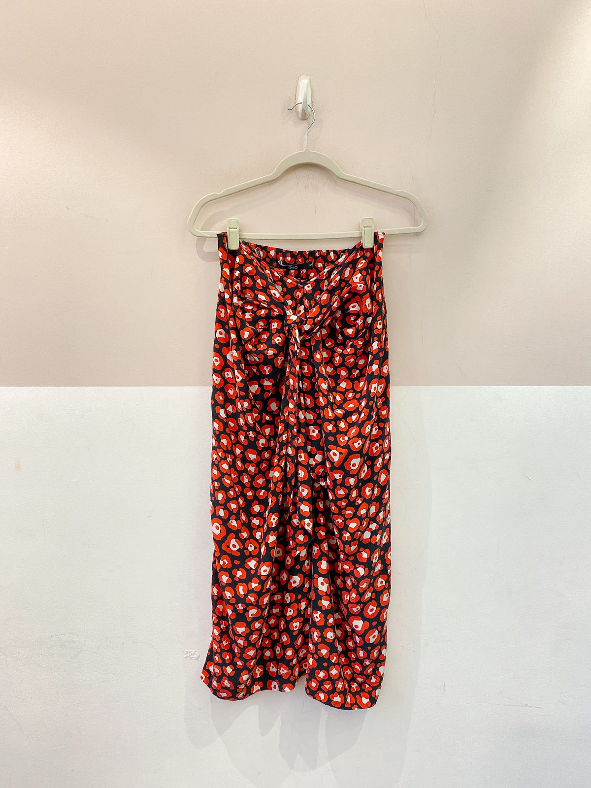 Saia midi seda estampada EVA 36