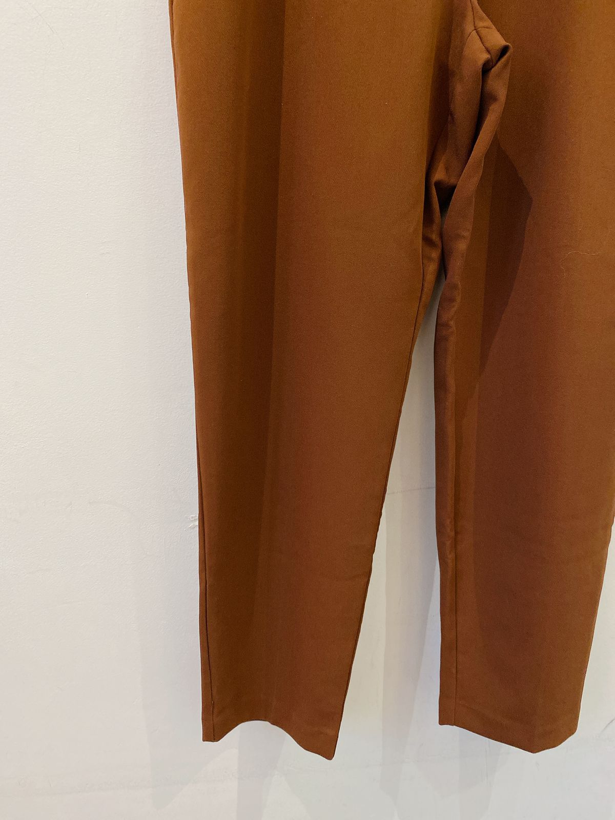 Calça social marrom com cinto Zara M