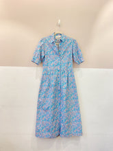 Vestido midi azul floral Cris Barros 36