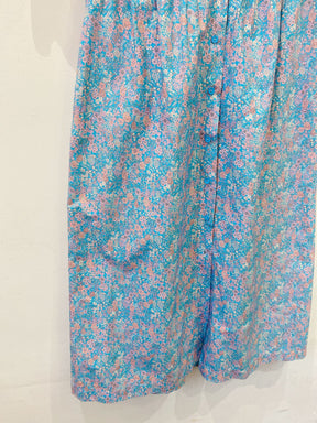 Vestido midi azul floral Cris Barros 36