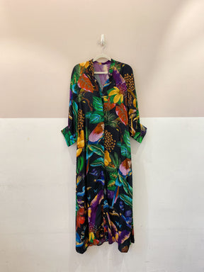 Chemise midi estampada P