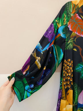 Chemise midi estampada P