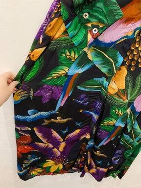 Chemise midi estampada P