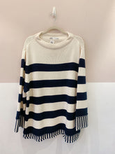 Tricot amplo listrado p&b Zara M/G